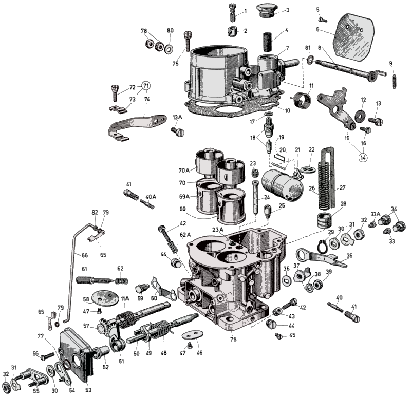 Weber DDC A1&nbsp;Exploded